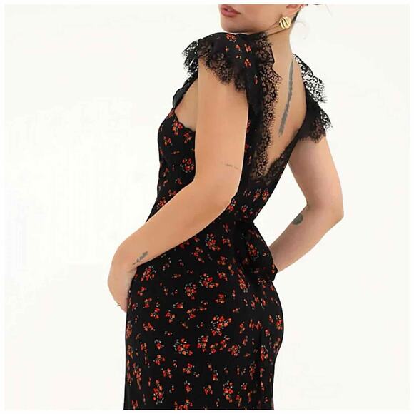 Rumored Frontier Maxi Dress Spanish Poppy Size Small - Picture 11 of 12